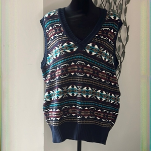 Vintage Twickers by Kenneth‎ Gordon Sweater Vest Large